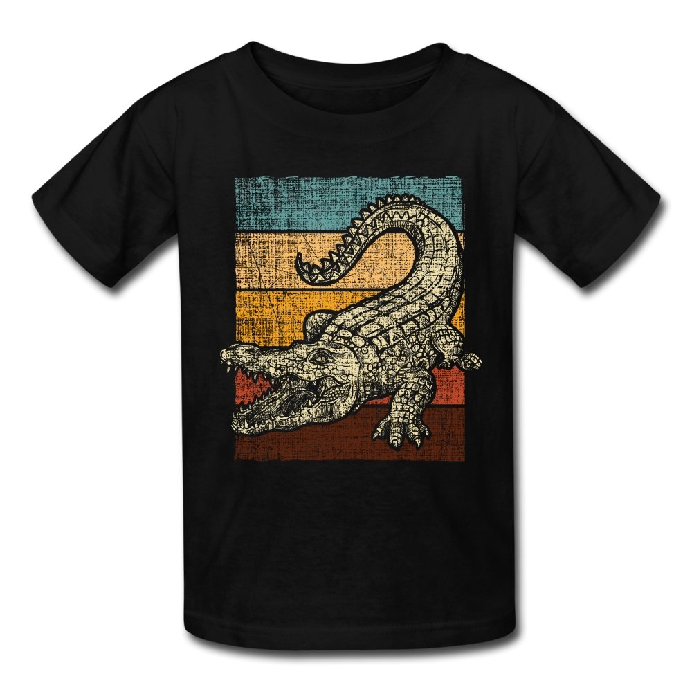 Retro Vintage Alligator Gator Crocodile Zoo Animal Lover Gift – Kids’ T-Shirt