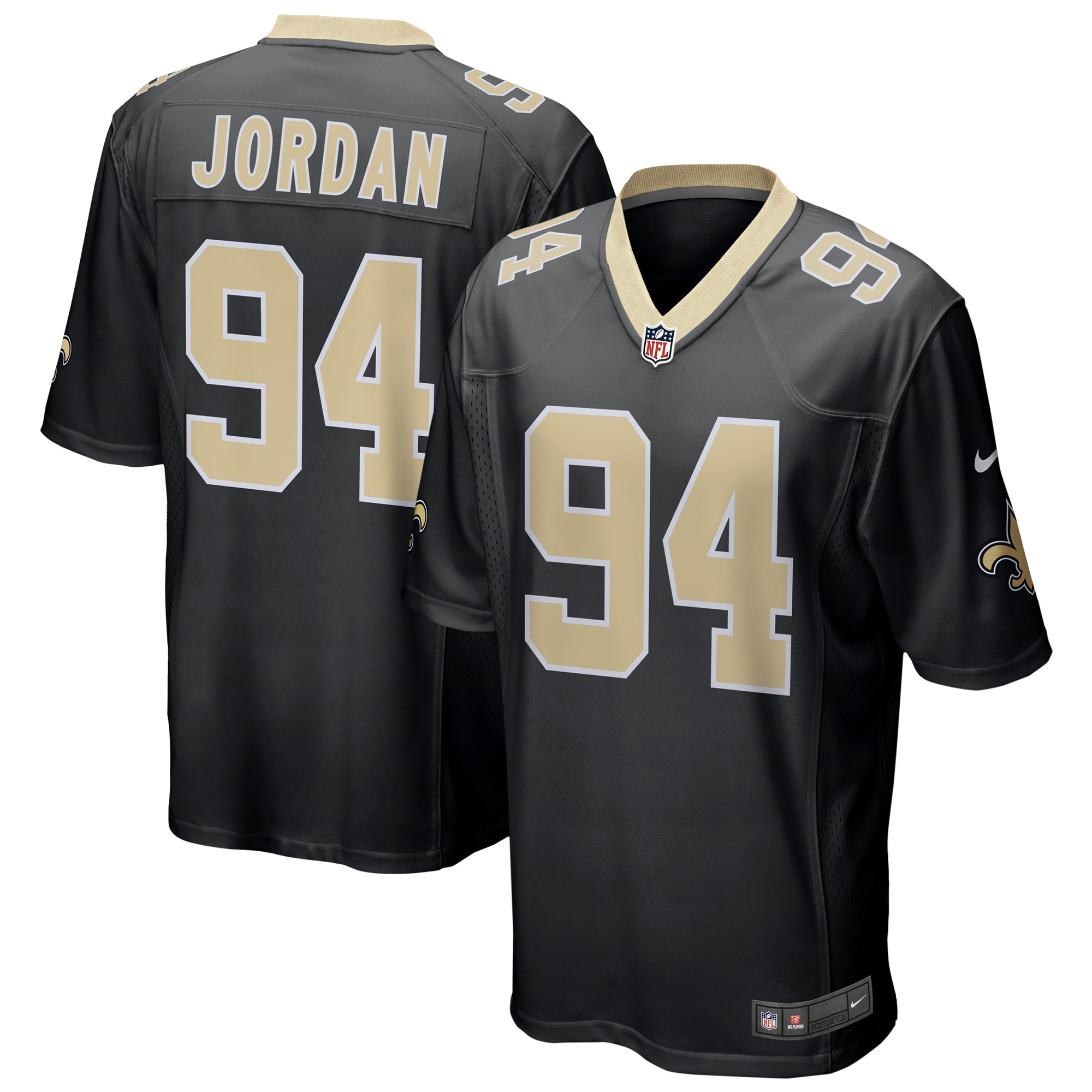 Cameron Jordan New Orleans Saints Game Jersey – Black NFL