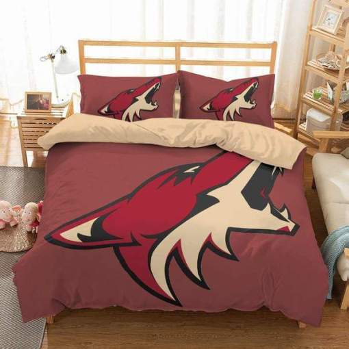 Arizona Coyotes Hockey 1 Duvet Cover Pillowcase Home Decor 3D Bedding Set