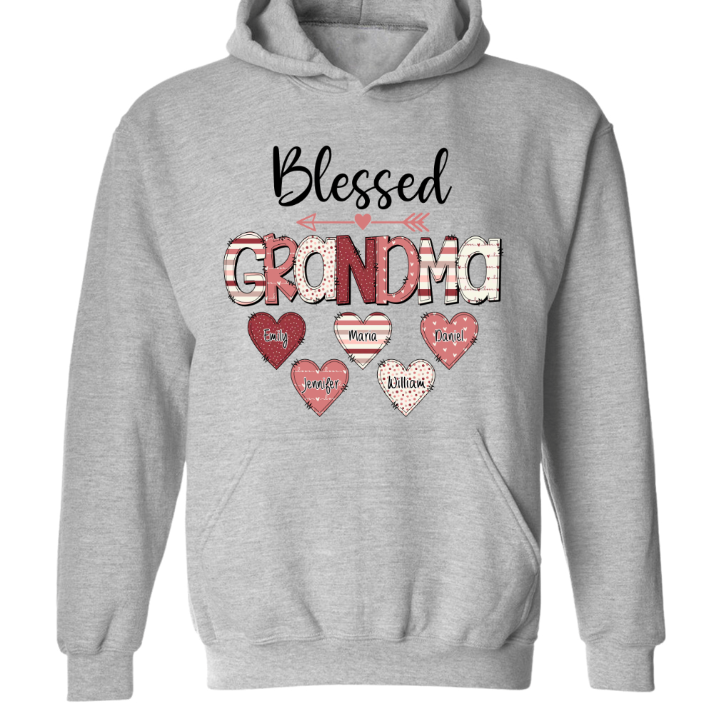 Personalized Nickname Mom And Grandma Cg02 Hoodie, Grandma Shirt, Mom Mimi Aunt Shirt, Gift Valentine’S Day Mother’S Day For Mom And Grandma