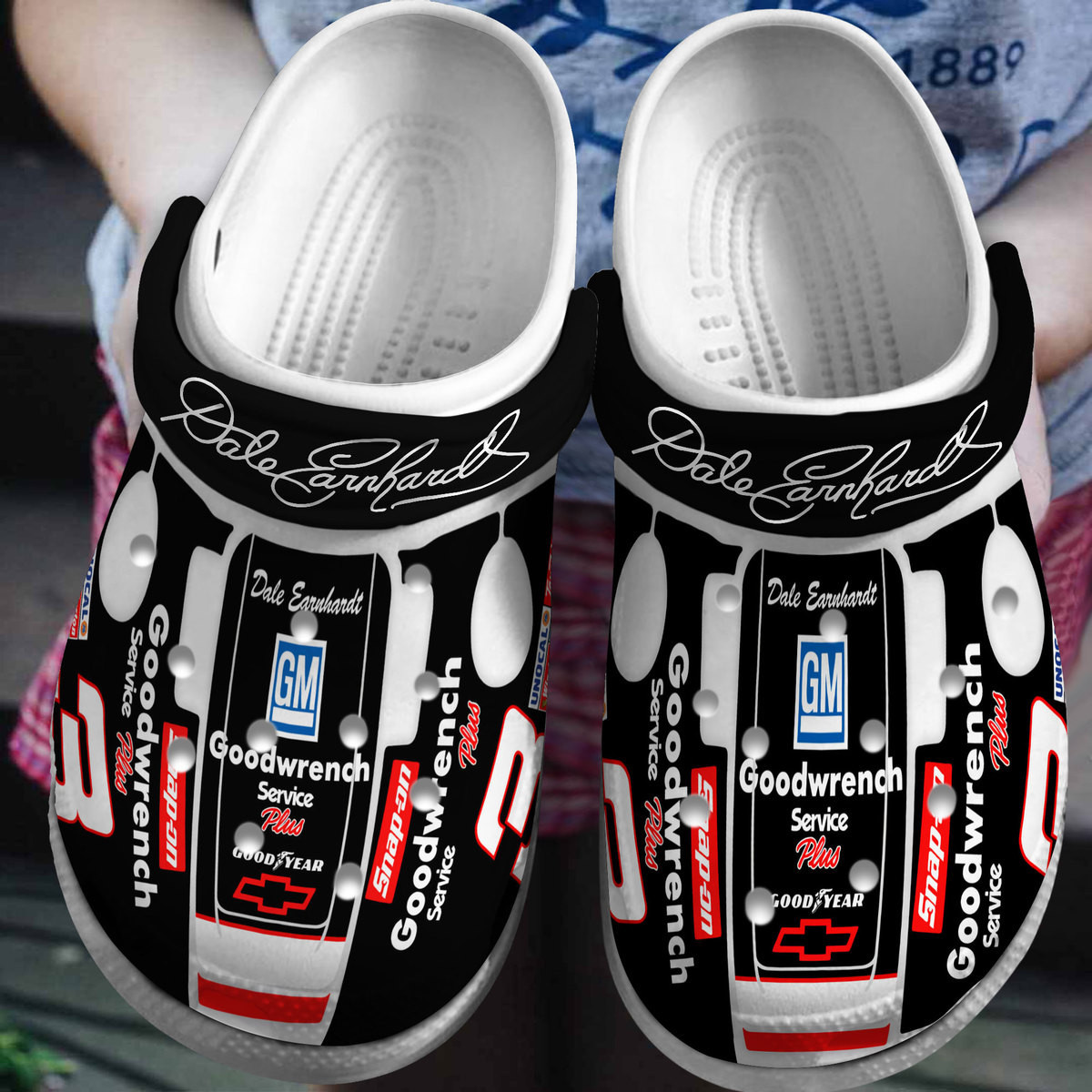 Dale Earnhardt NASCAR Sport Crocs Crocband Clogs Shoes Comfortable For Men Women and Kids