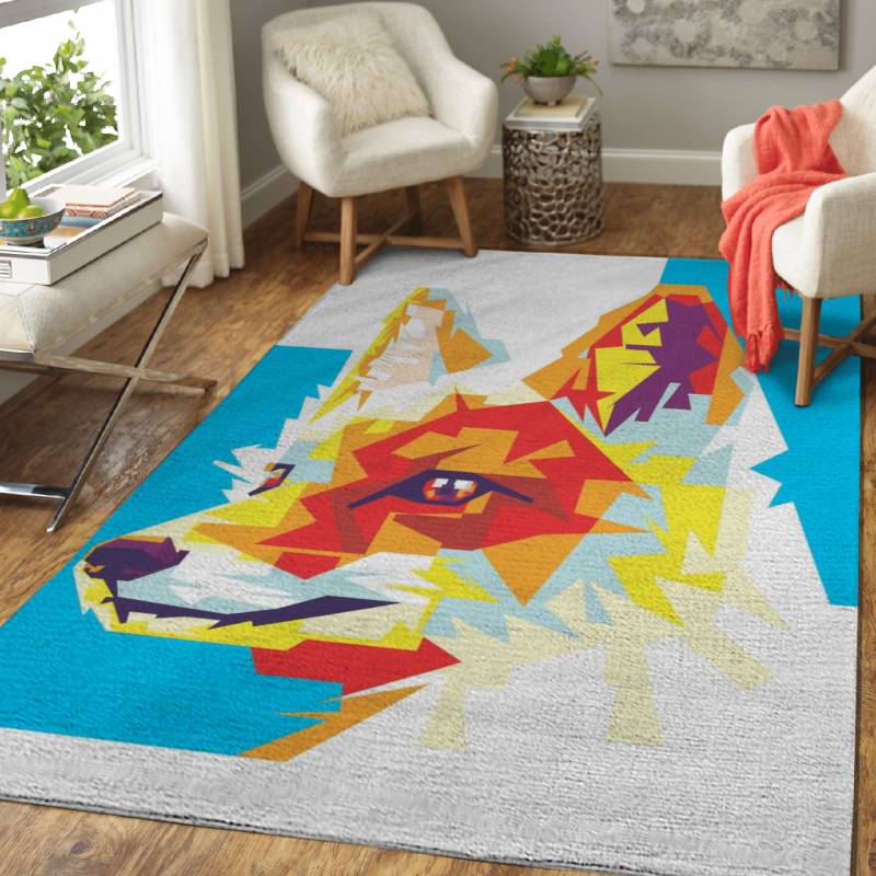 Wolf  – Animals Area Rug Carpet