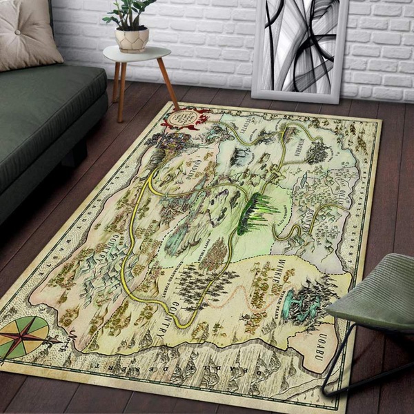 Wizard Of Oz Map Area Rug Pinkato, Wizard Of Oz Rug