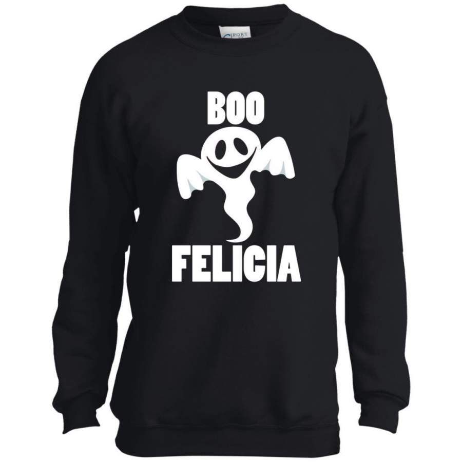 Boo Felicia Funny Halloween Youth LS shirt/Sweatshirt/Hoodie