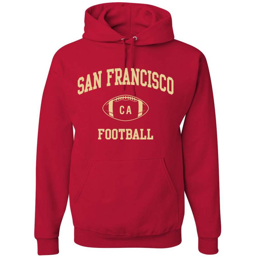 Wild Bobby American Football San Franciso City Hometown Pride Sports Graphic Hoodie Sweatshirt