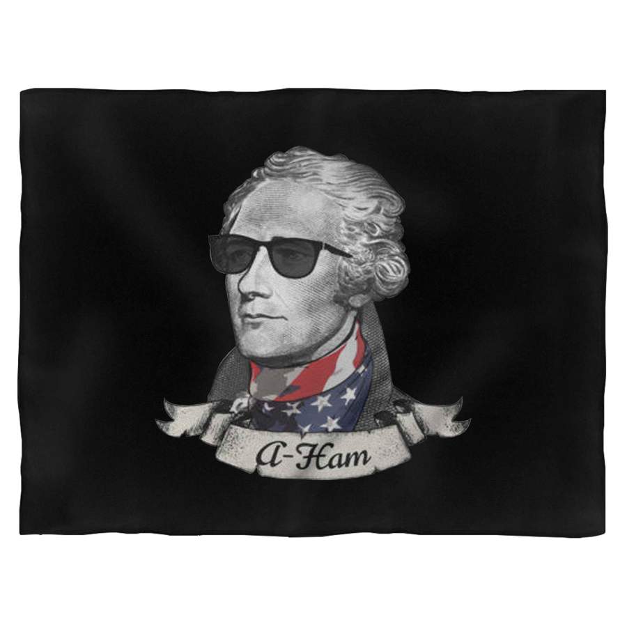 A-Ham Patriotic Alexander Hamilton Blanket