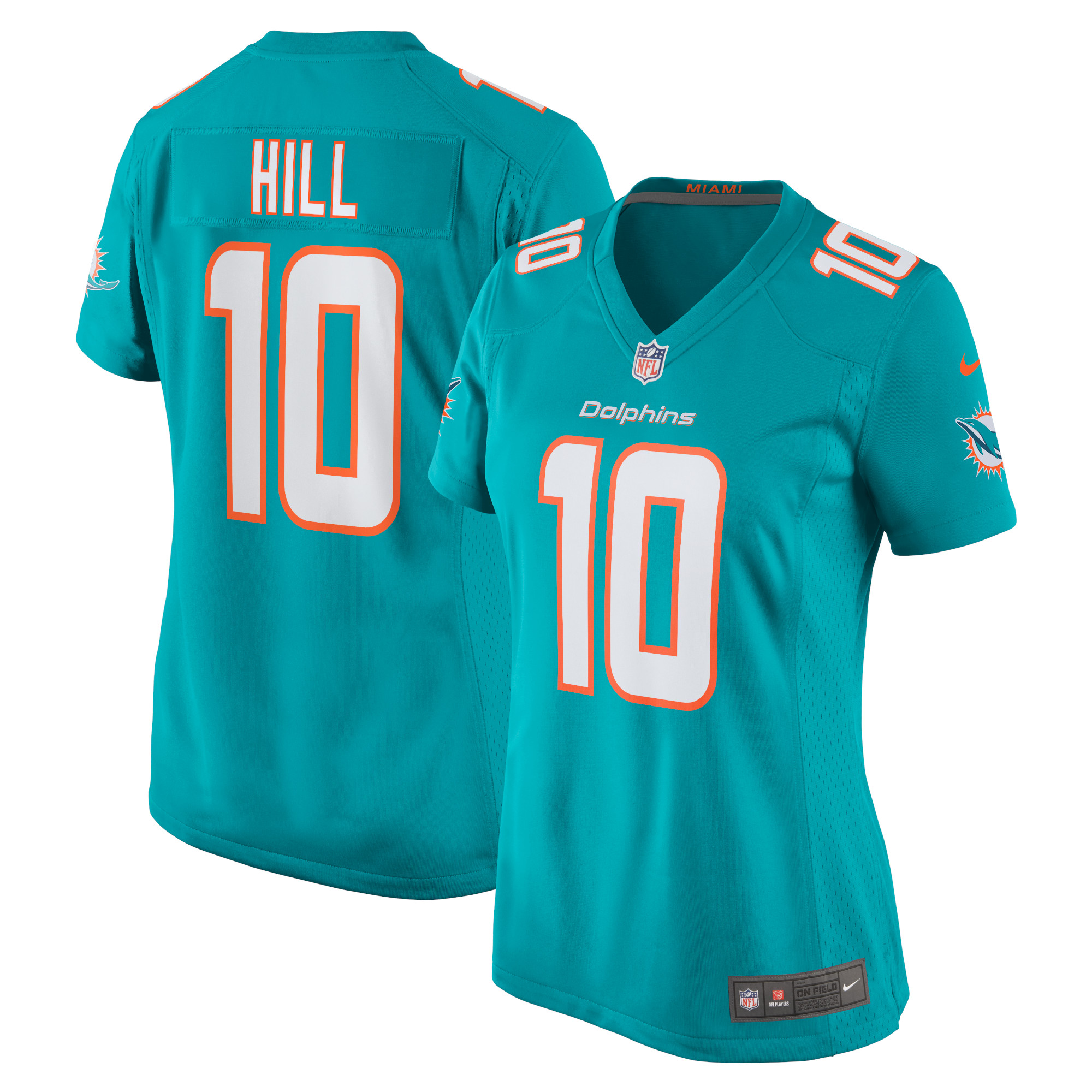 Tyreek Hill Miami Dolphins Women's Player Jersey – Aqua