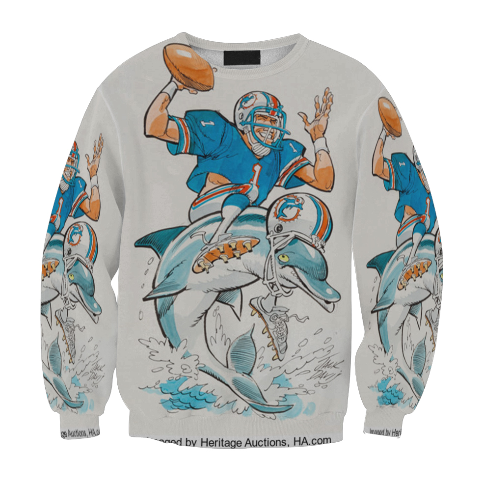 Miami Dolphins Jack Davis Gift For Fan 3D Full Printing Sweatshirt