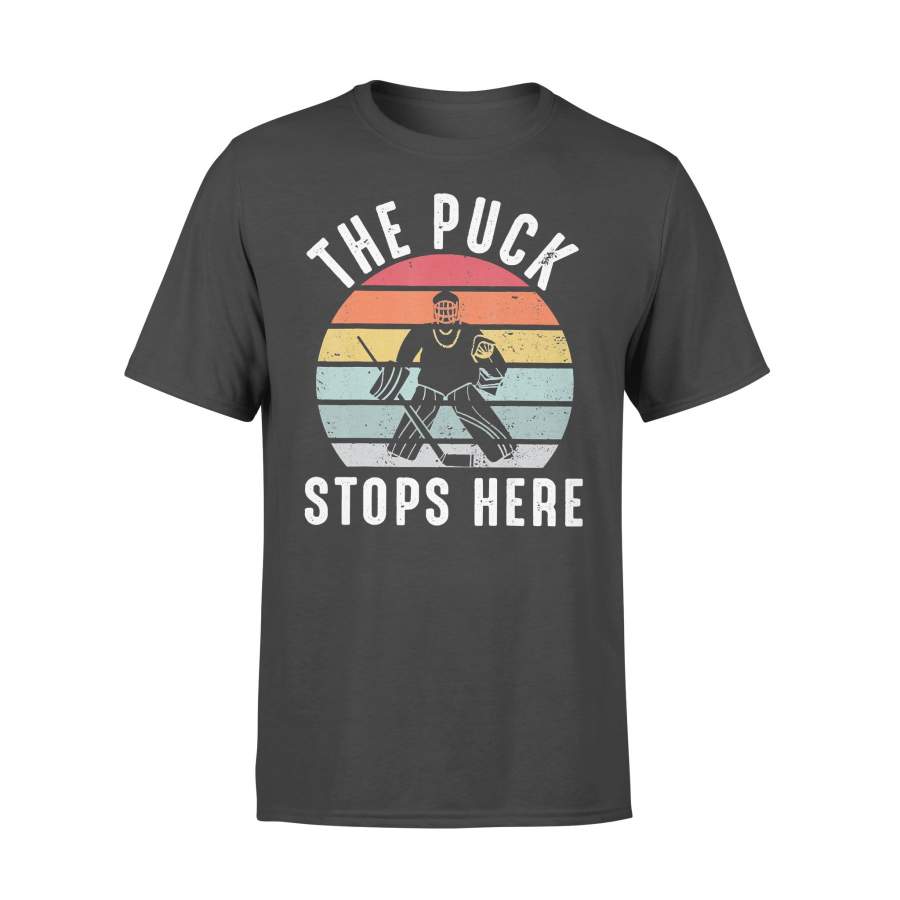 The Puck Stops Here Ice Hockey Vintage T-shirt