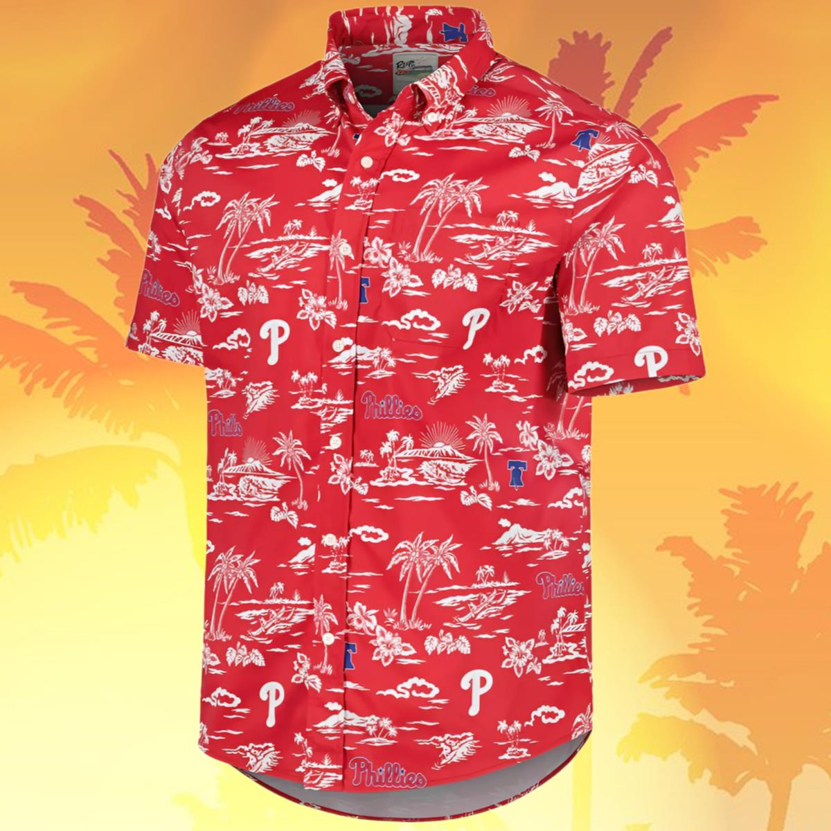 Reyn Spooner Red Kekai Phillies Hawaiian Shirt