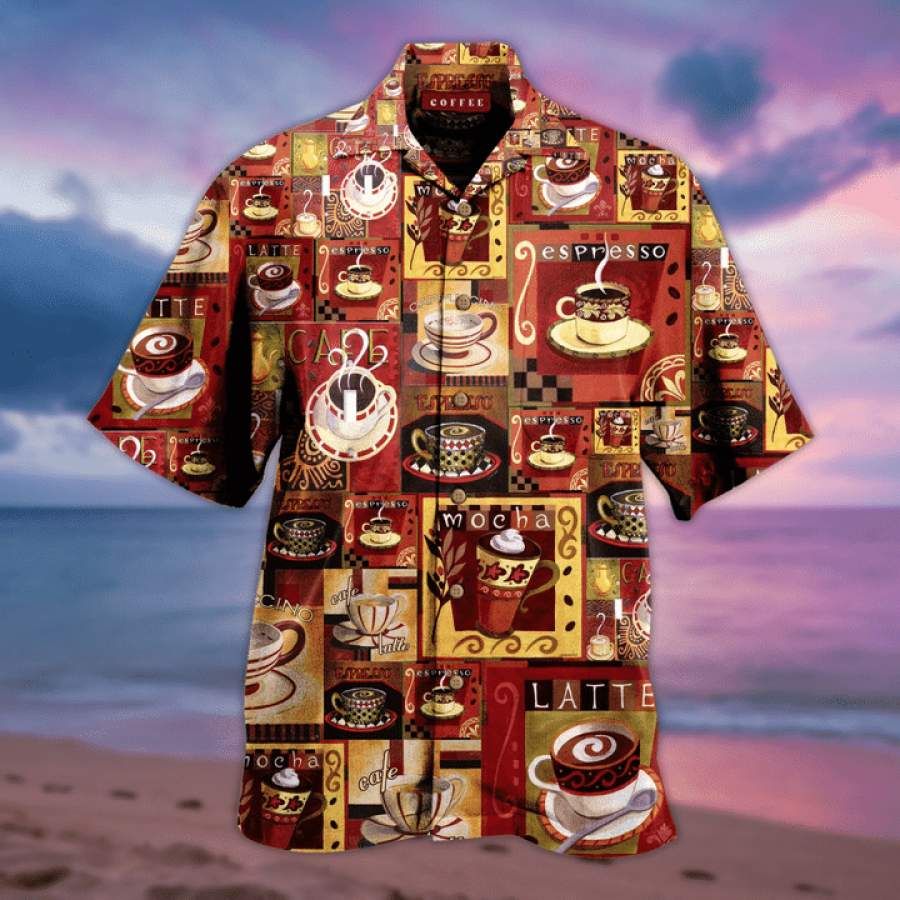 Amazing Coffee Hawaii Aloha Shirts Ha93162