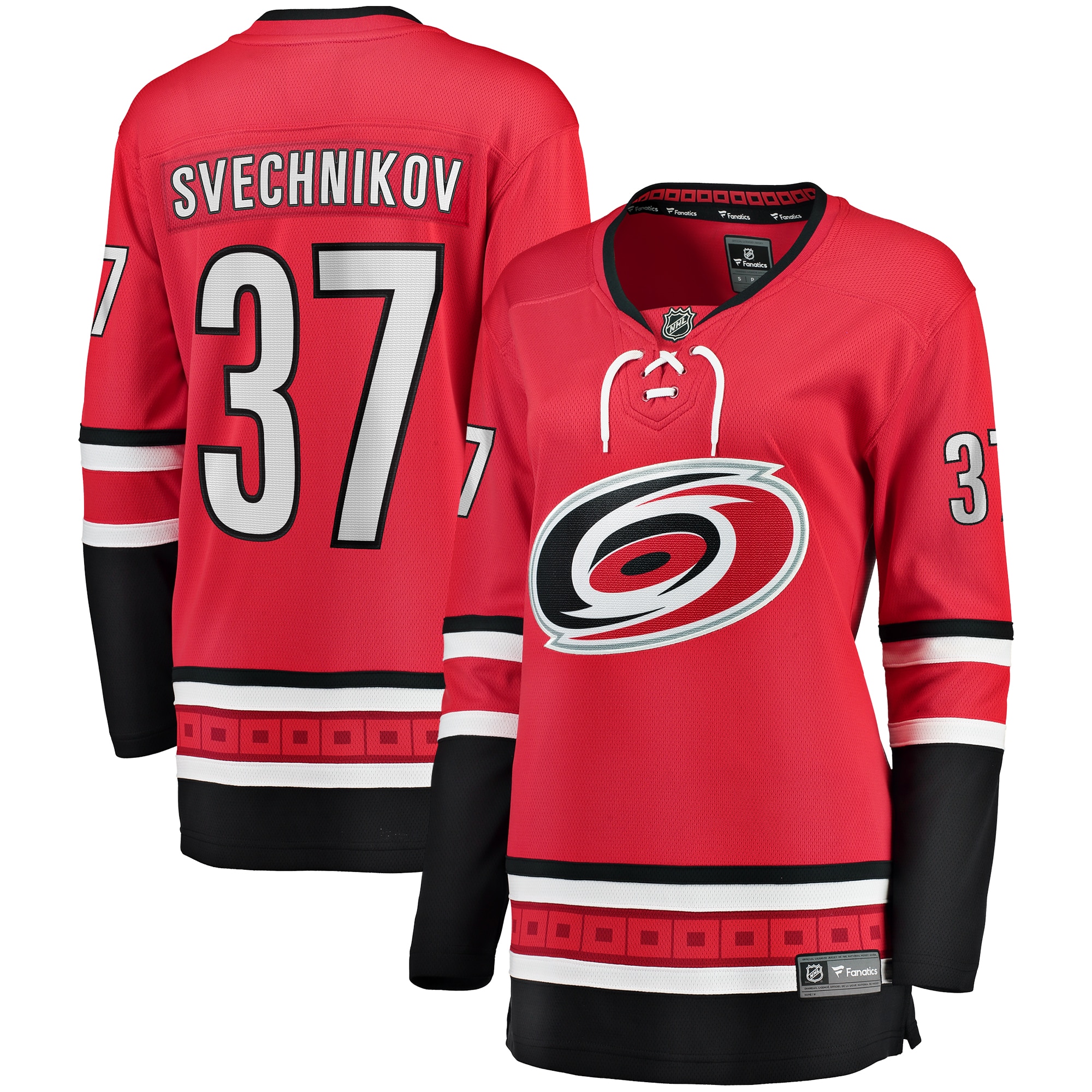 Andrei Svechnikov Carolina Hurricanes Branded Women's Alternate Breakaway Player Jersey – Red