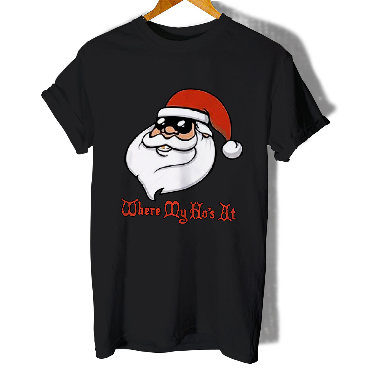 Ugly Christmas Where My Ho Is At Women T-Shirt