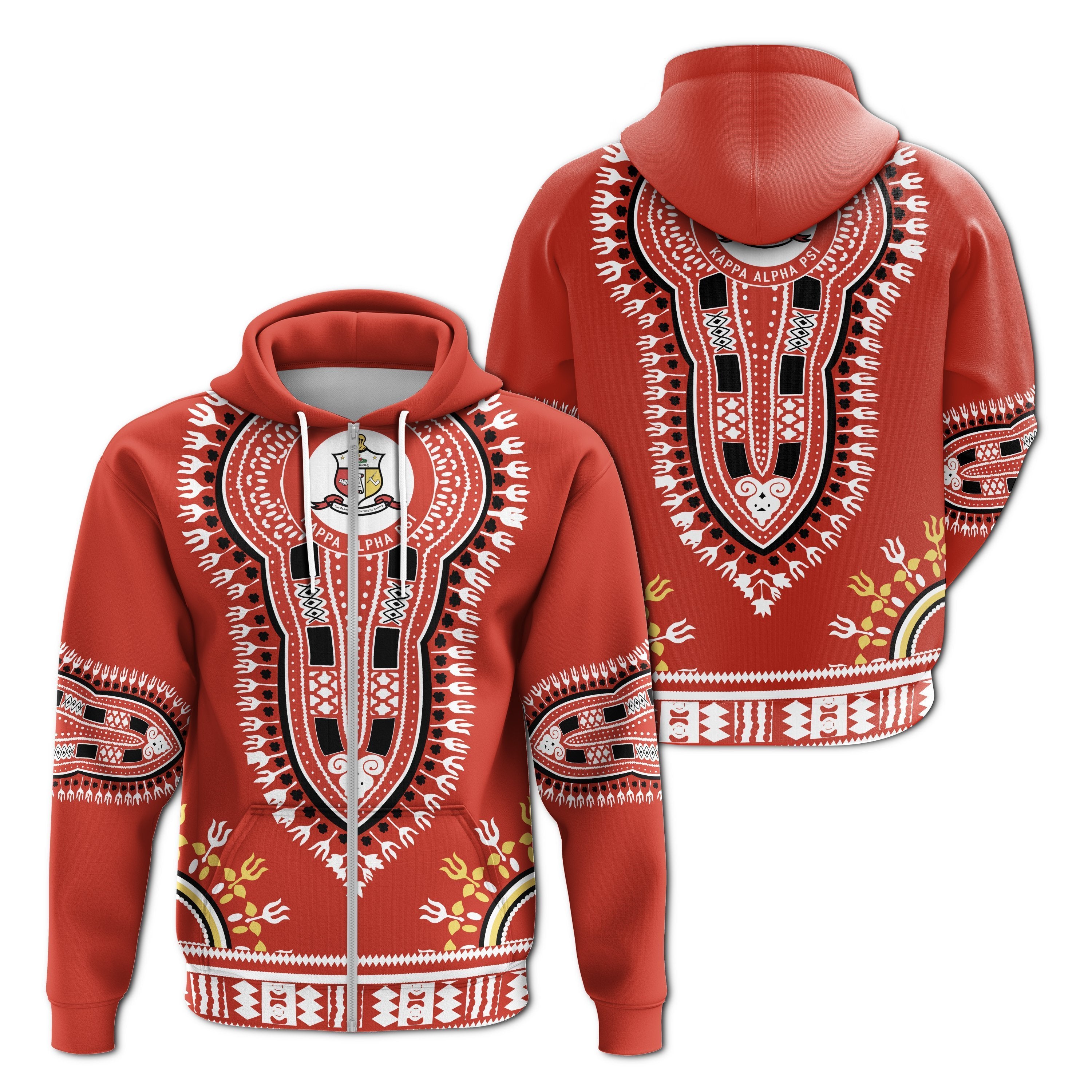 Greek Life Hoodie – Kappa Alpha Psi Dashiki Zip Hoodie