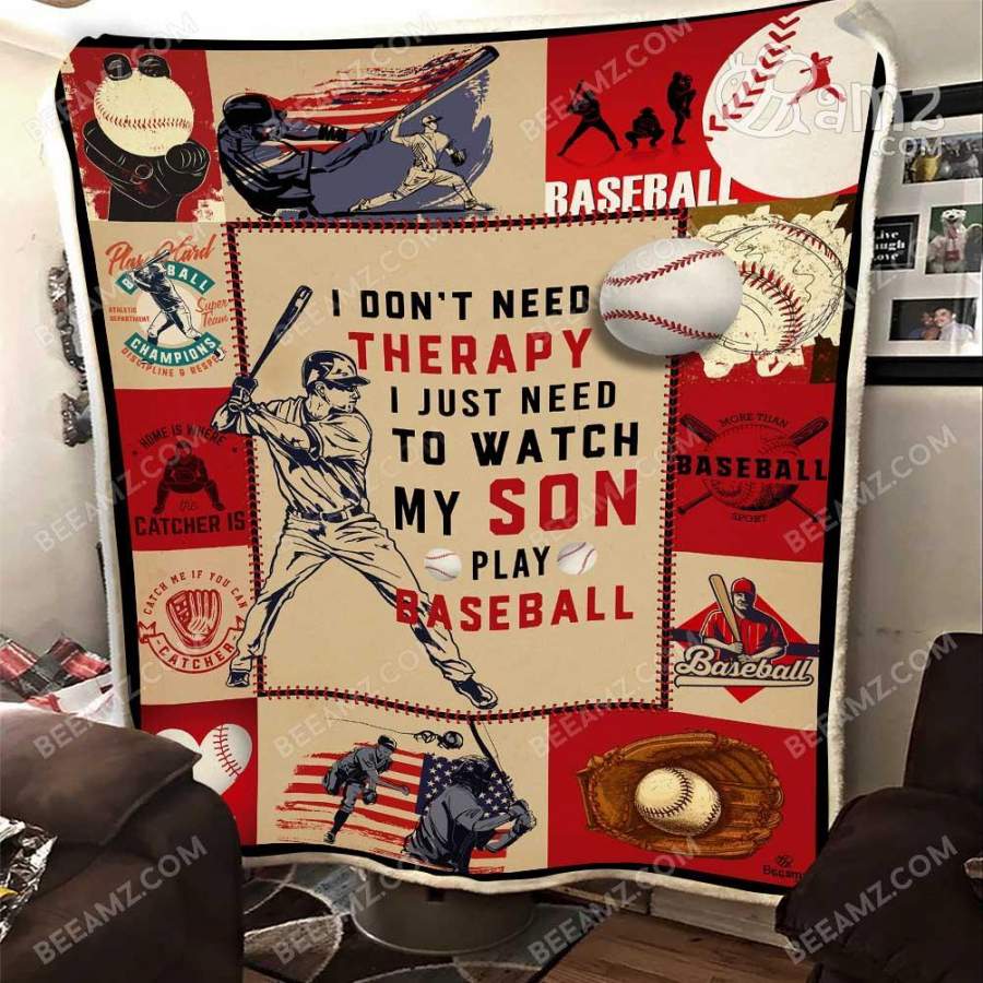 BeeAmz 3D Baseball Sherpa Blanket Gift For Baseball Dad & Mom – BSB120