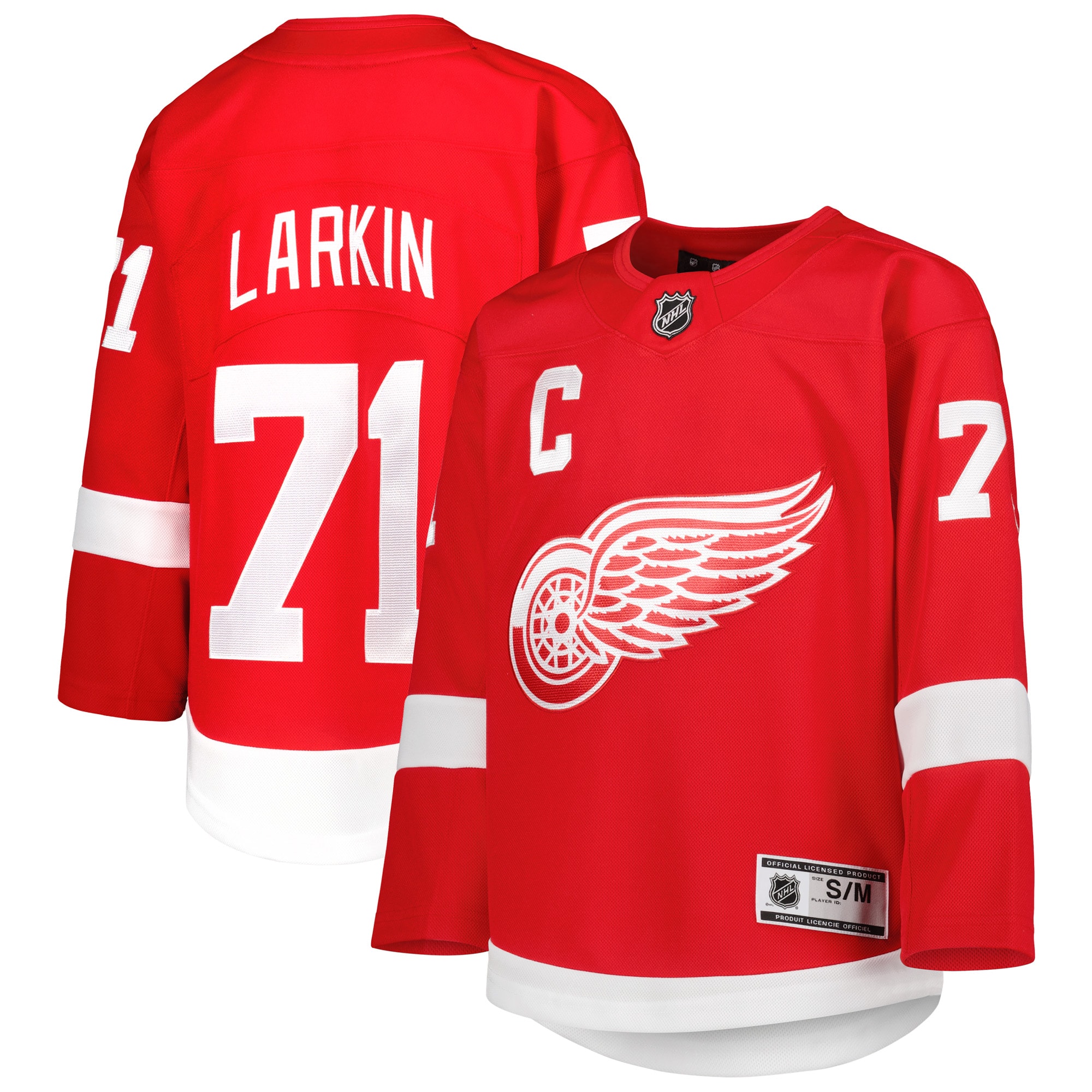 Dylan Larkin Detroit Red Wings Youth Home Premier Player Jersey – Red