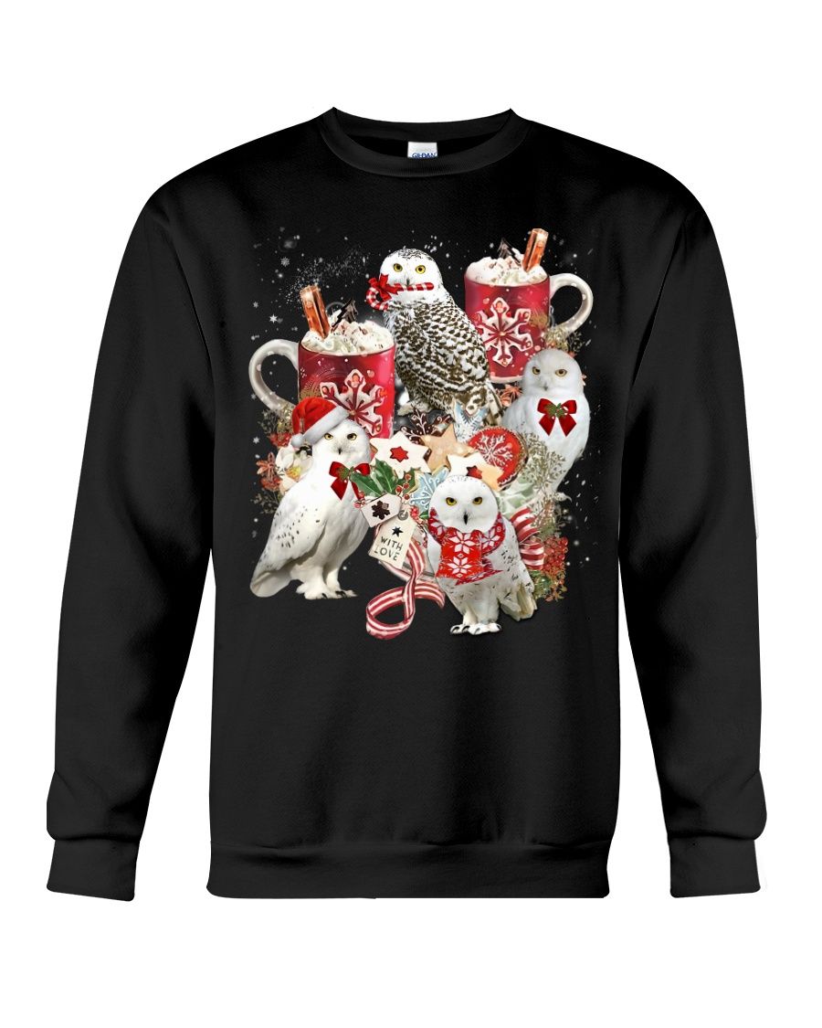 Owl Christmas Candy Crewneck Sweatshirt