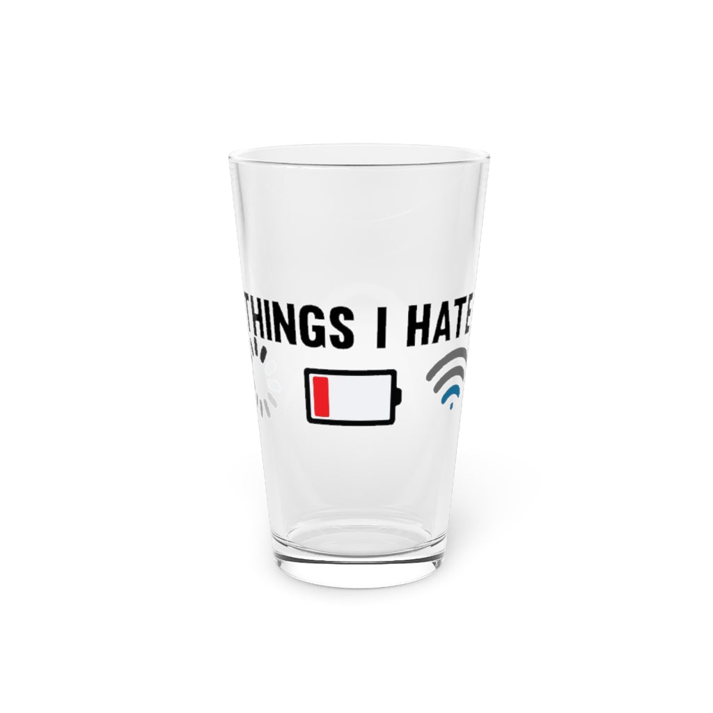 Beer Glass Pint 16Oz  Novelty Programmers Hate Loadings Graphic Tee Shirt Gifts Funny Developers