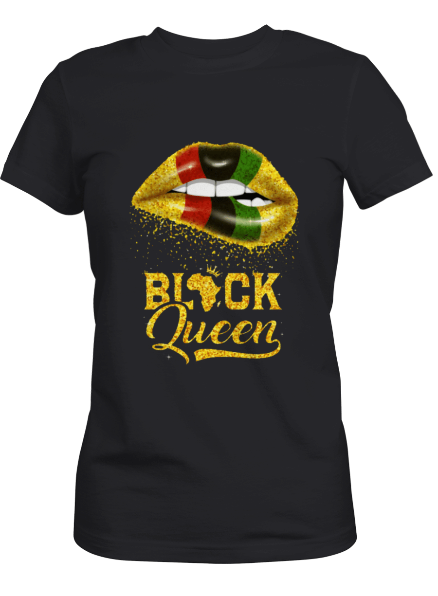 African Queen Shirt For Black Queen Sexy Lips Tshirt