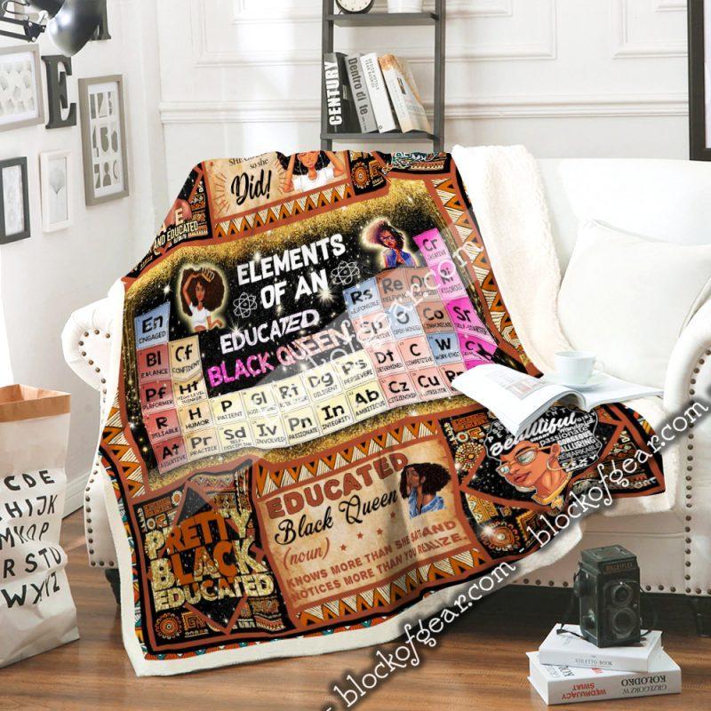 She Believed She Could So She Did Doctor Melanin, African American Cozy Fleece Blanket, Sherpa Blanket