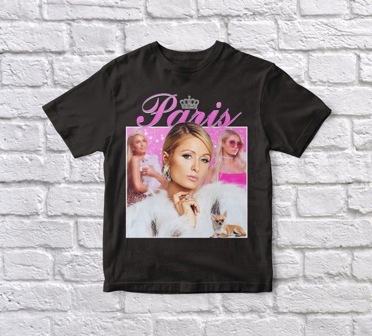 Paris Hilton 90 S Vintage Black Shirt