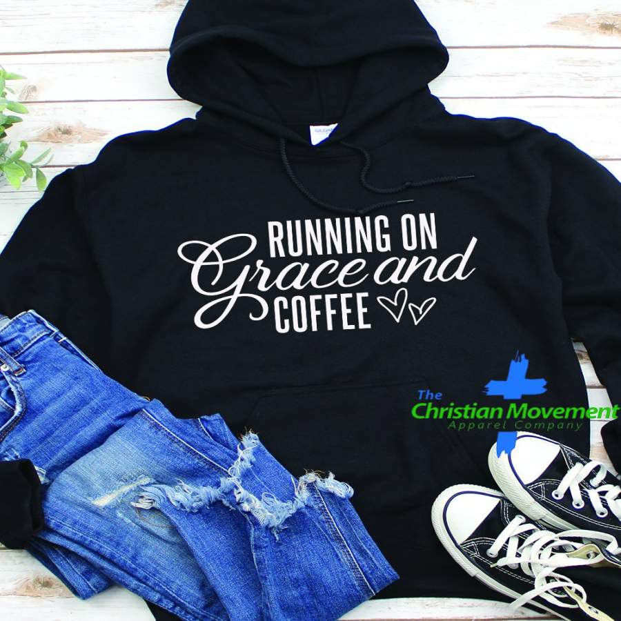 Running on Coffee and Grace Sweatshirt