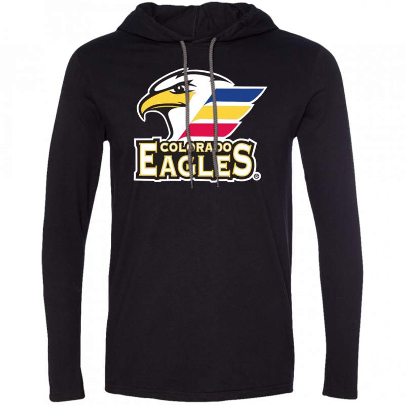Colorado Eagles Primary Logo Adult Long Sleeve T Shirt Hoodie