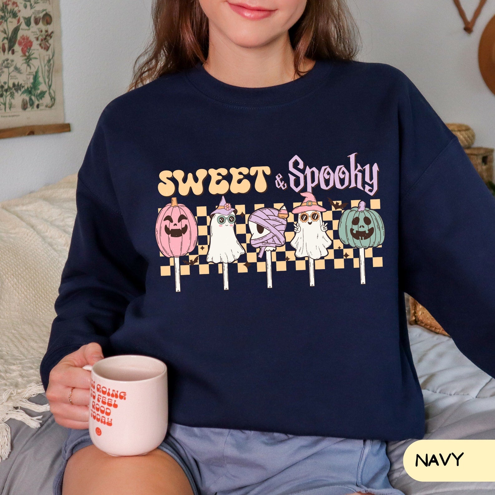 Ghost Sweatshirt 2D Crewneck Sweatshirt All Over Print Sweatshirt For Women Sweatshirt For Men Sws3996