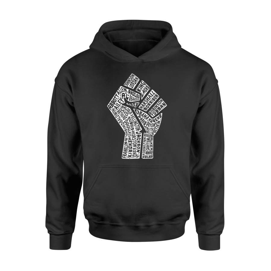 African American History Black Pride Power Leaders Hoodie