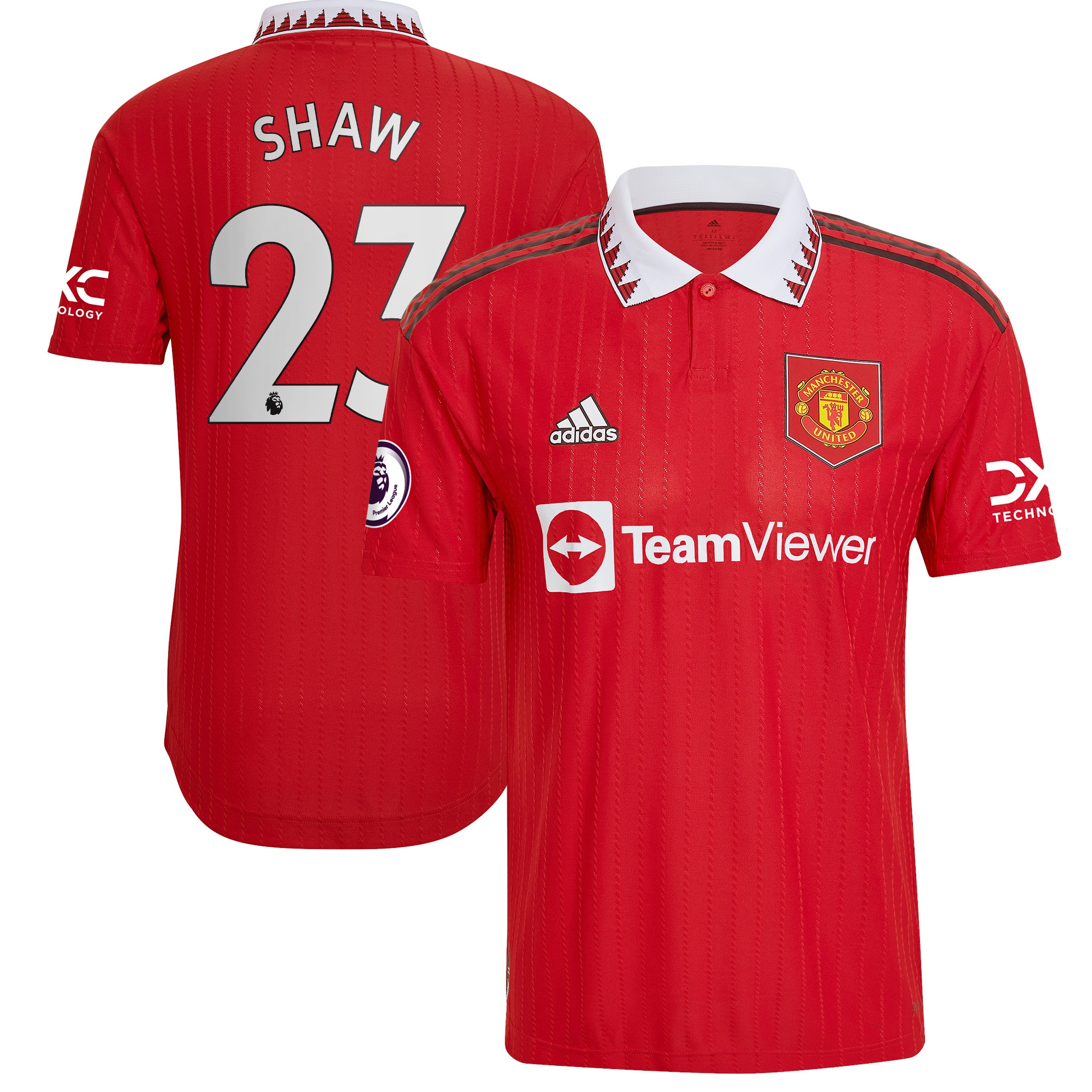 Luke Shaw Manchester United 2022/23 Home Authentic Player Jersey – Red