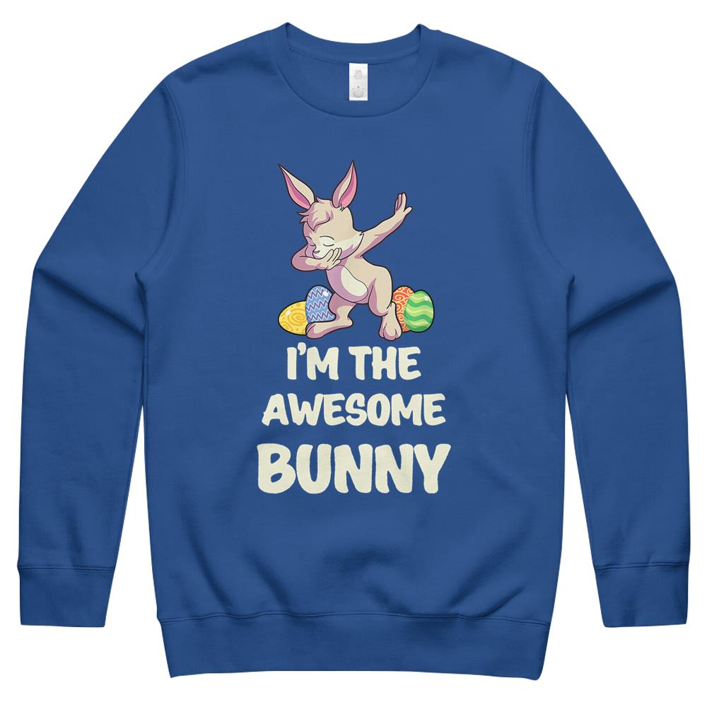 Awesome Bunny Matching Family Group Easter Party Crewneck Sweatshirt