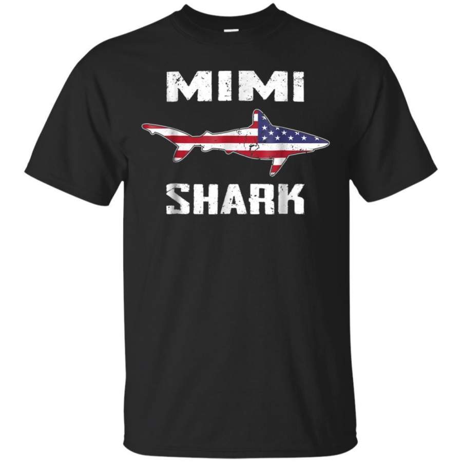 AGR Mimi Shark Tshirt Matching Family Shirt American Flag Mom Jaq T-shirt