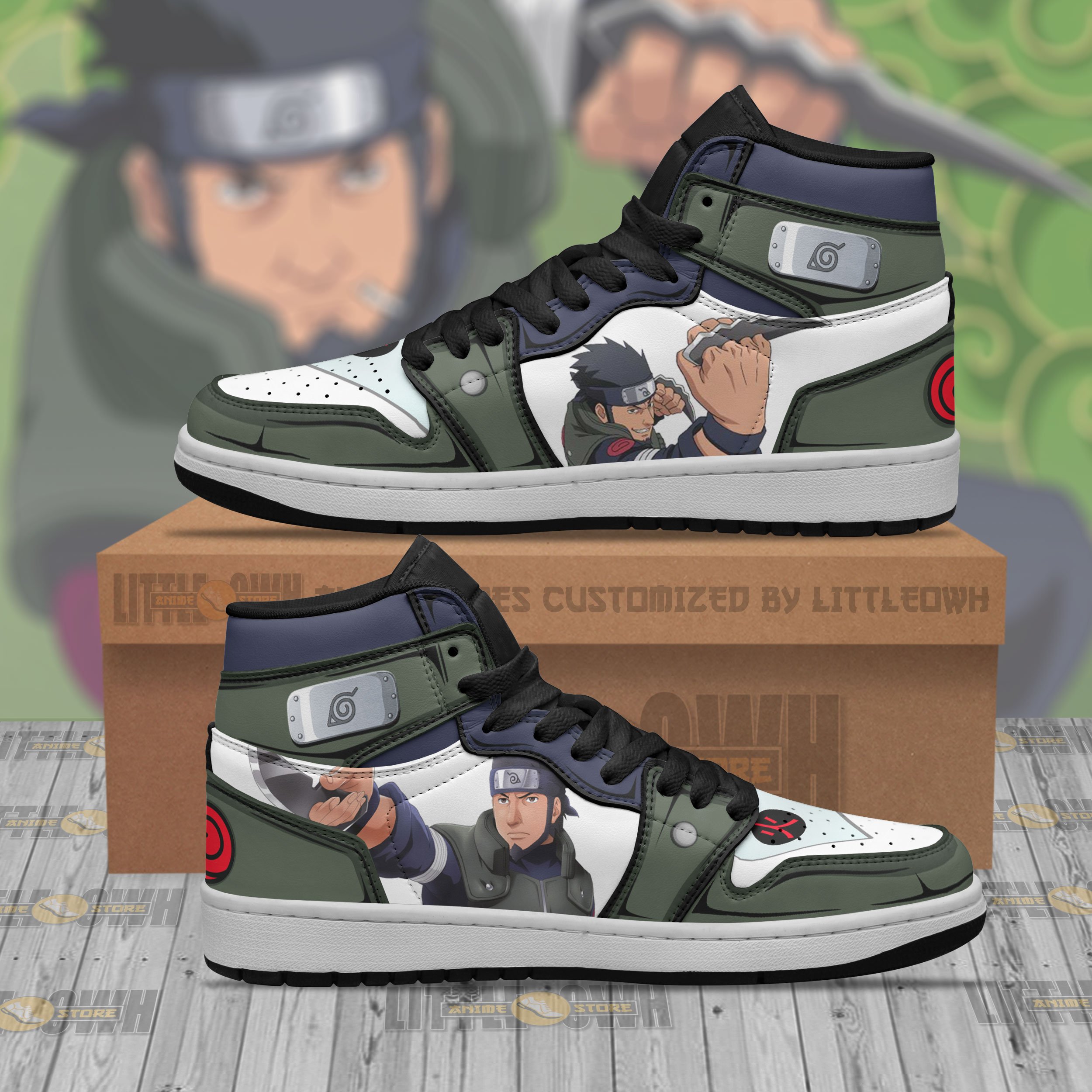 Asuma Sarutobi Jd Sneakers Custom Naruto Anime Shoes