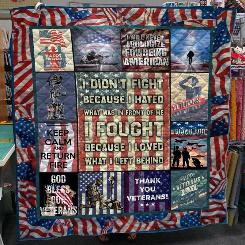 A BC-American Veteran Quilt Blanket N1706