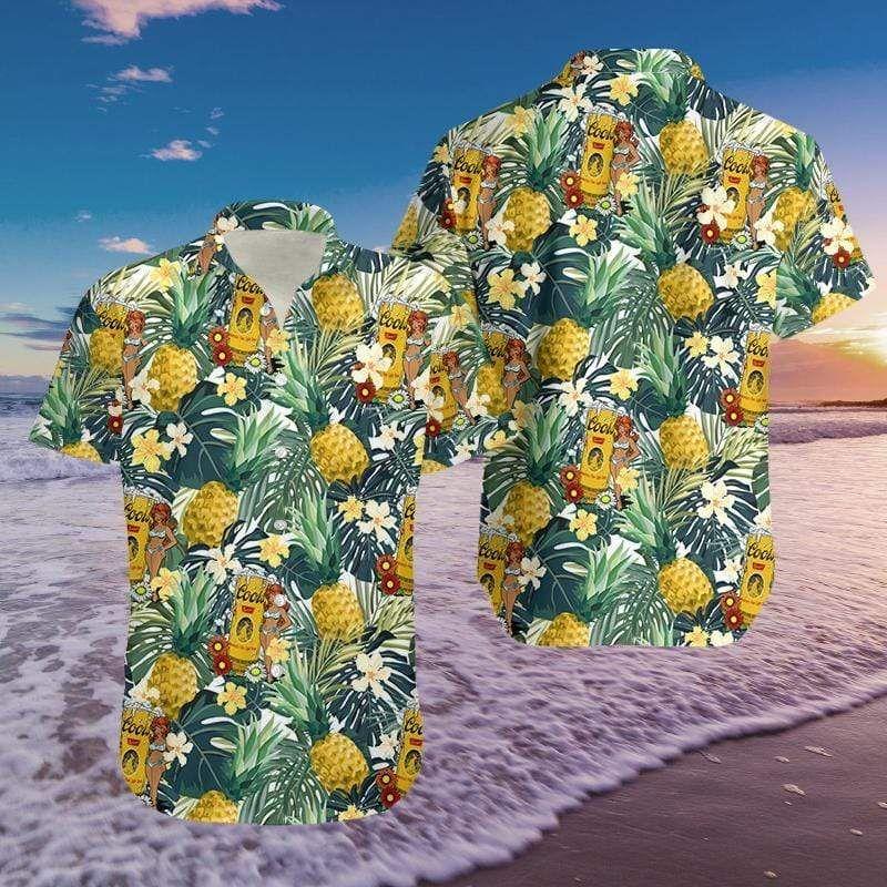 Beach Shirt Check Out This Awesome Sexy Girls Retro And Beer Pineapple Tropical Hawaiian Aloha Shirts