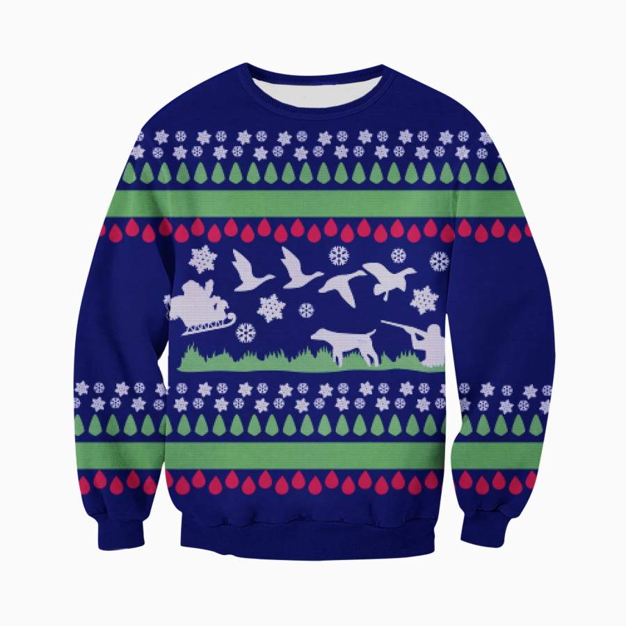 Ugly Sweater Hunting Duck Shirts And Shorts 3D Print For Men For Girls