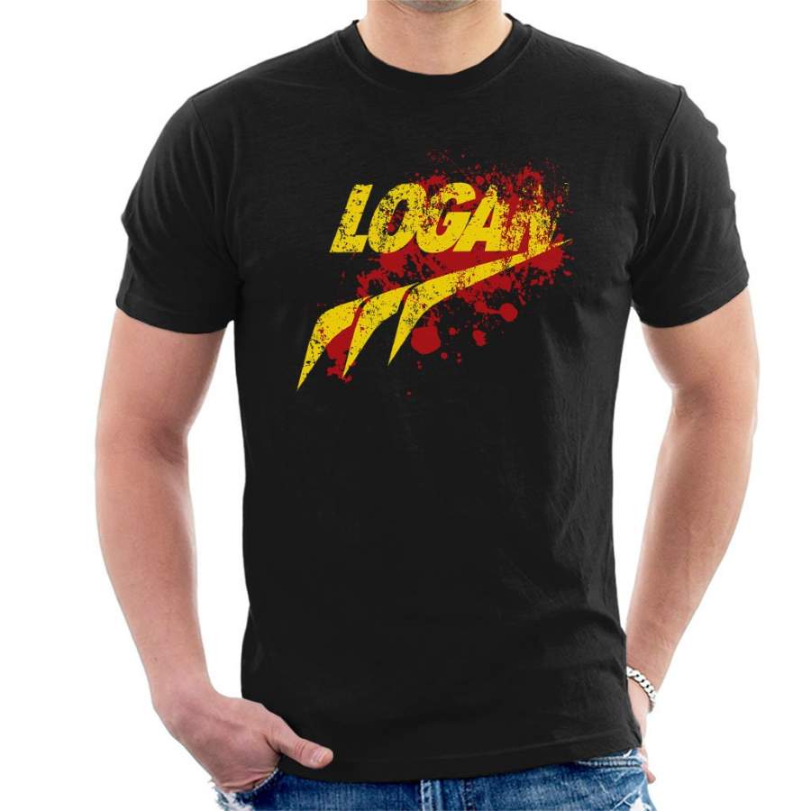 X Men Logan Blood Splatter Men’s T-Shirt