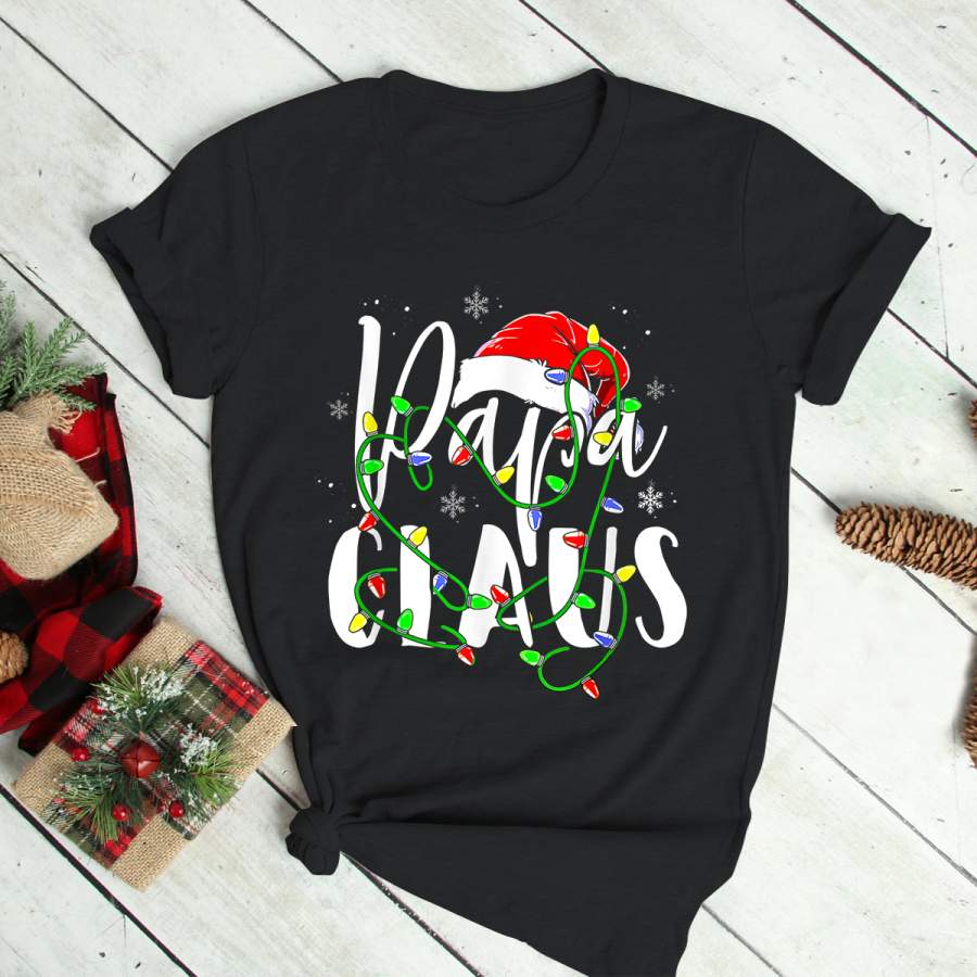 Funny Papa Claus Christmas Tee Pajamas Santa Claus Gift T-Shirt