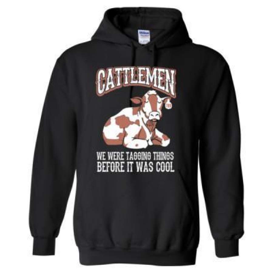 AGR Cattlemen We Were Tagging Things Before It Was Cool – Heavy Blend™ Hooded Sweatshirt