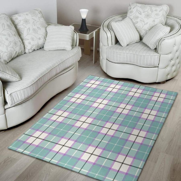 Blue Tartan Plaid Area Rug