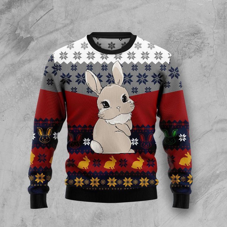 Cute 3D Rabbit Wool Sweater