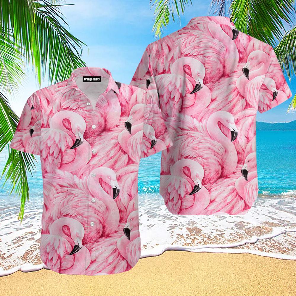 Pink Flamingo Aloha Hawaii Shirts For Men Women Ha107429