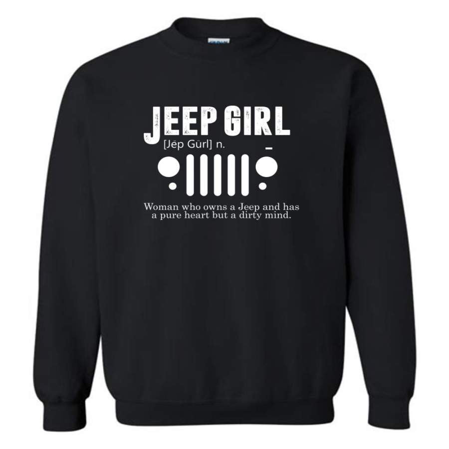 Vintage Jeep Shirt Pure Heart But Dirty Mind Hooded Sweatshirt Jeep Girl Jeep Wife Sweatshirt Lt11