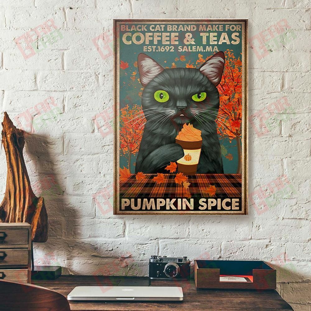 Best Canvas Prints Black Cat Brand Make For Coffee And Teas Pumpkin Space Canvas Alluring Canvas Home Decoration