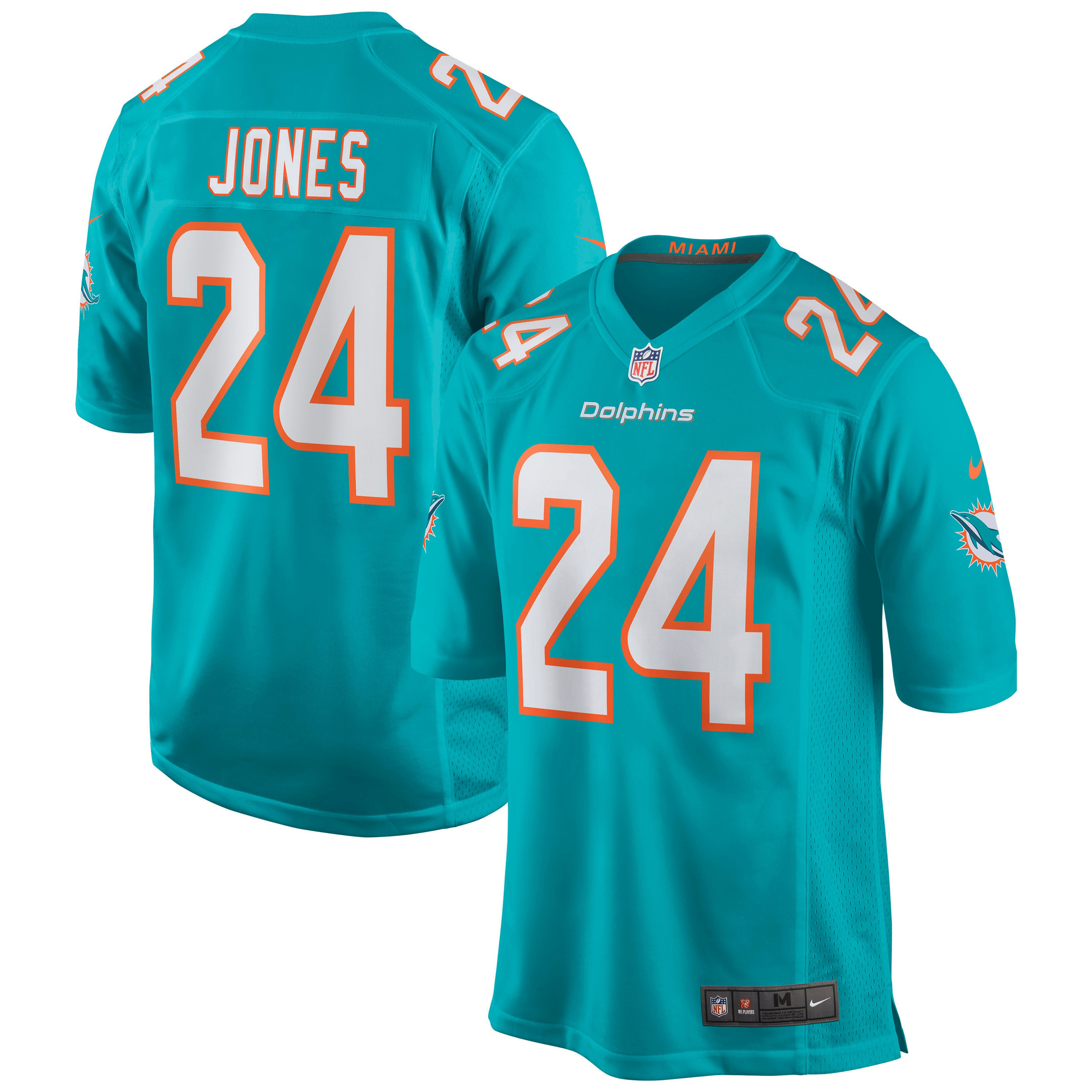 Byron Jones Miami Dolphins Game Jersey – Aqua NFL