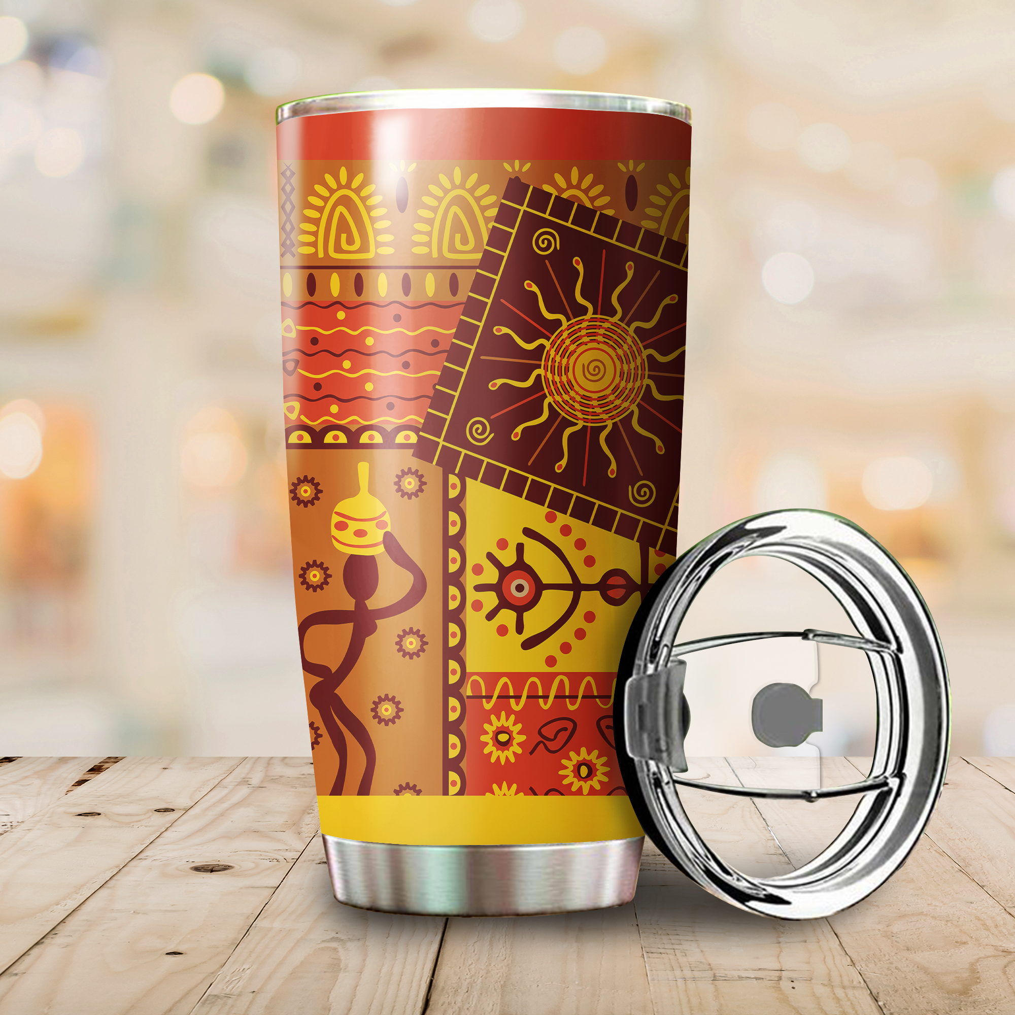 African Stainless Steel Tumbler 20Oz TN SN04052101.S2