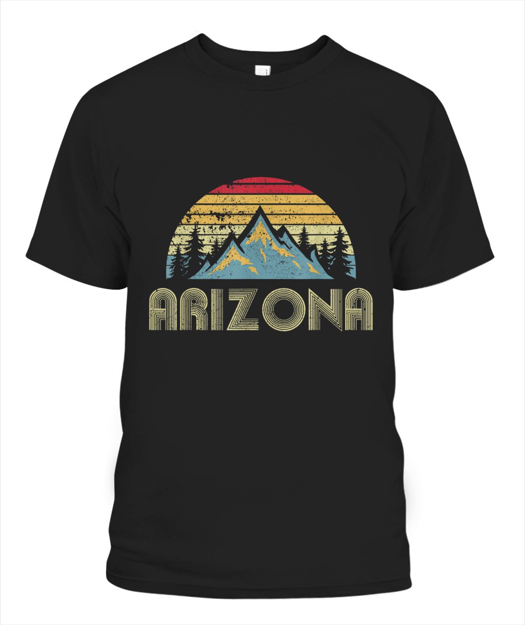 Arizona Retro Vintage Mountains Nature Hiking Customize Any Ideas, Personalized T-shirt, Hoodie Adult, Kid, Unisex