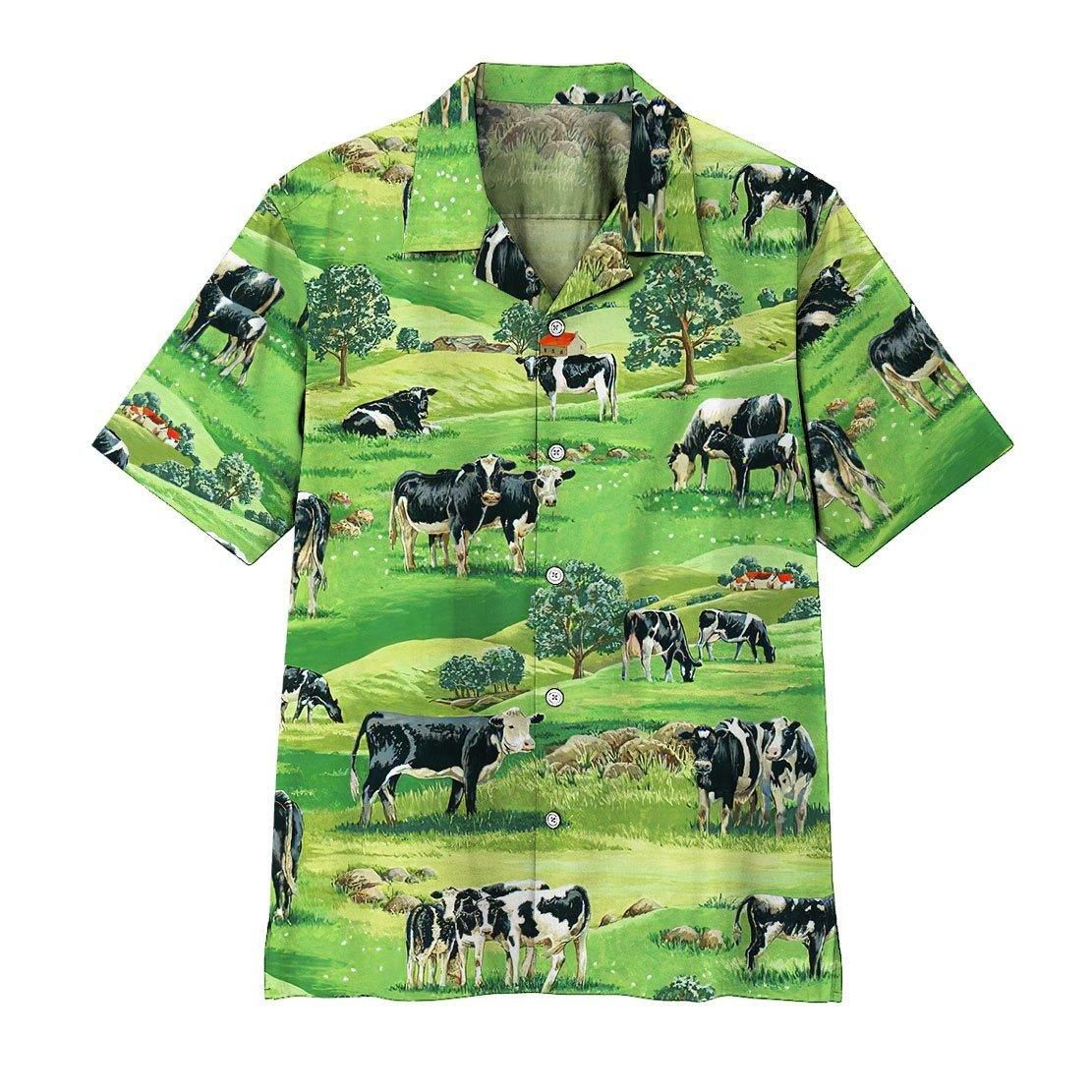 Dairy Cow Aloha Hawaii Shirt Colorful Short Sleeve Summer Beach Casual For Men And Women Ha104963