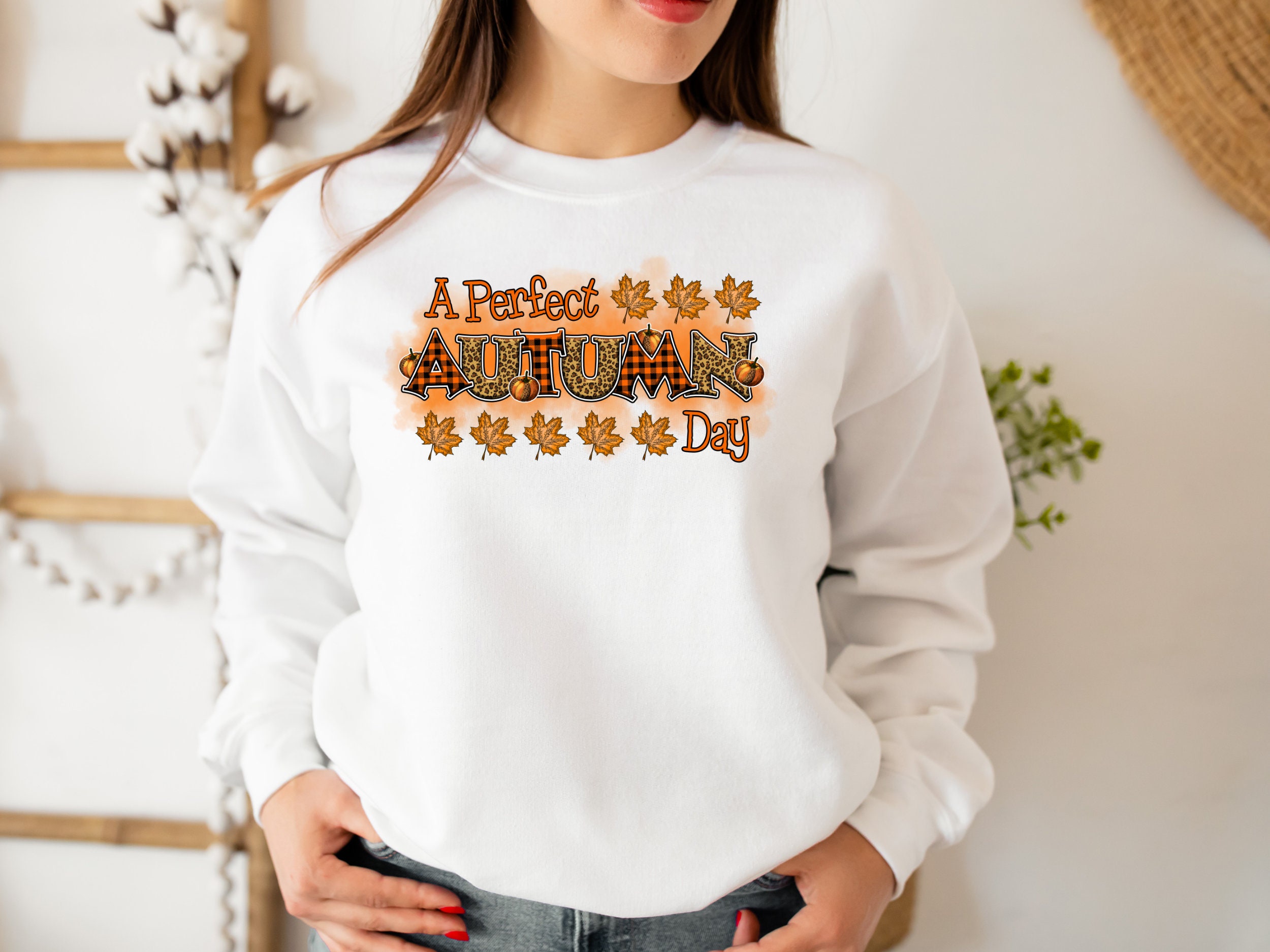 A Perfect Autumn Day Sweatshirt, Hello autumn tee, Pumpkin shirt, Fall Shirt, Fall Shirt, Halloween Shirt, Pumpkin shirt, Autumn Vibes