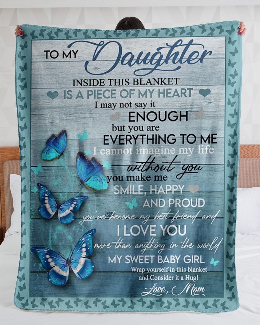 To My Daughter Special Gift For Daughter Blanket